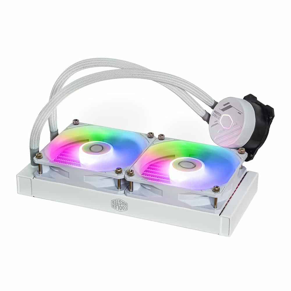 (image for) Cooler Master 240mm MasterLiquid 240L Core ARGB White Intel/AMD CPU Liquid Cooler